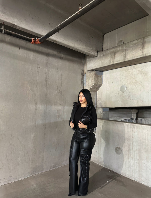 style & co Blackout Puffer Vest