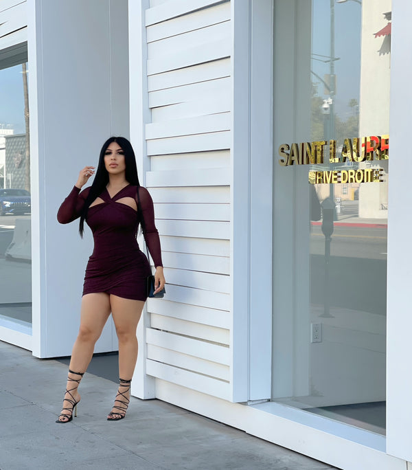 style & co Can’t Resist Me Dress - Plum