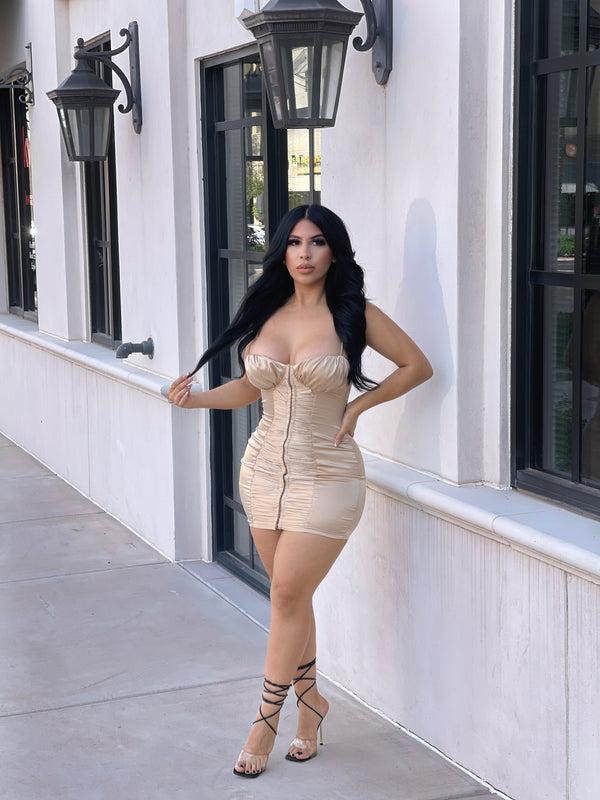 style & co Champagne Popin’ Dress