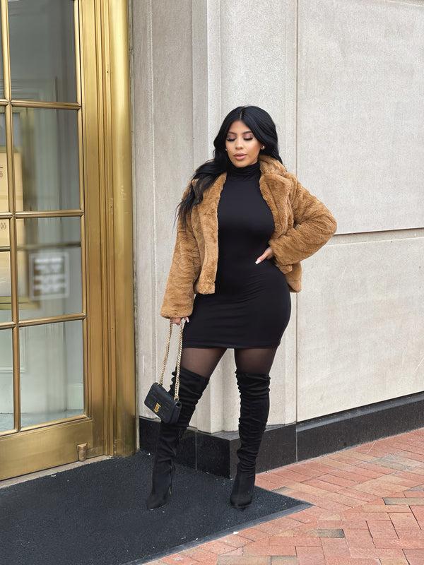 style & co Cute & Warm Dress - Black