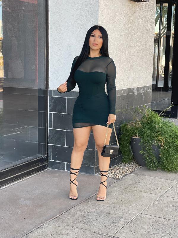 style & co Just Seduce Me Dress - Hunter Green