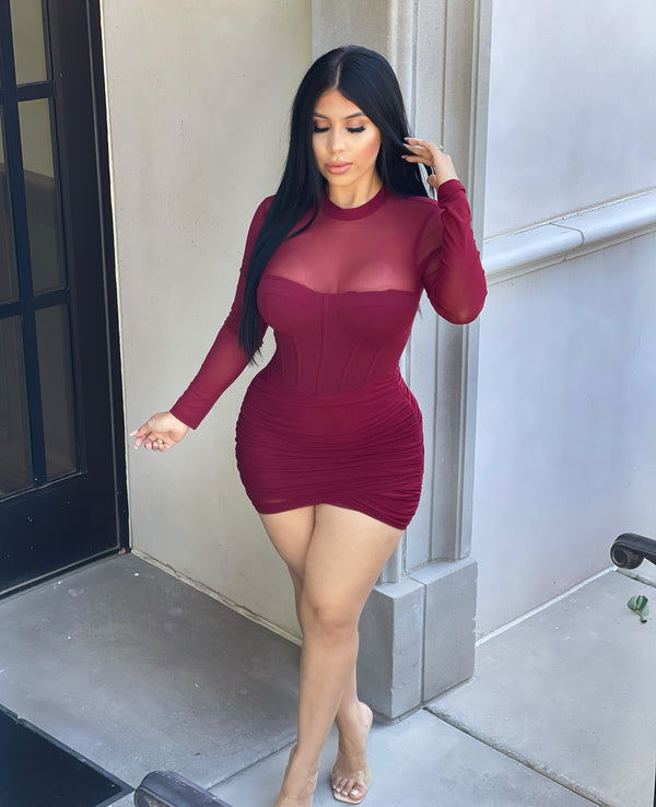 style & co Just Seduce Me Dress - Wine