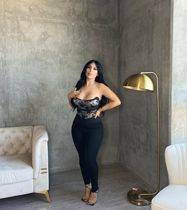 style & co Lacey Corset Top