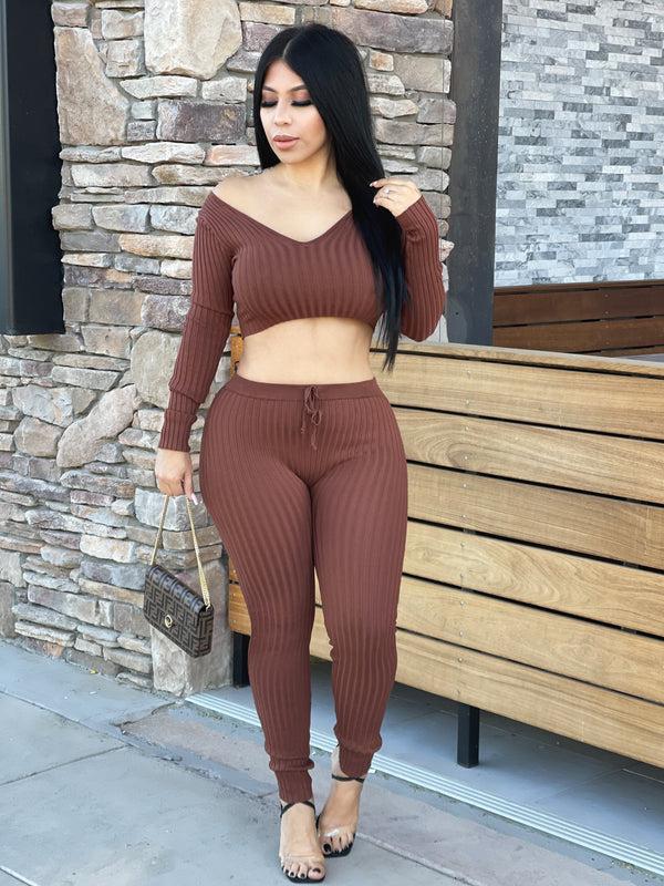 style & co Lounging Around Set - Brown