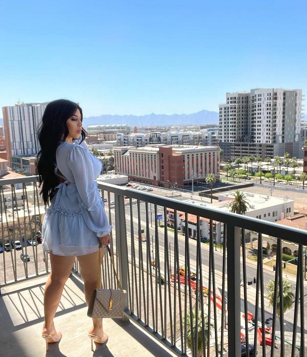 style & co Lush Gardens Dress - Blue