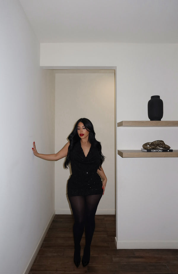 Style & Co Mistletoe Noir Dresss