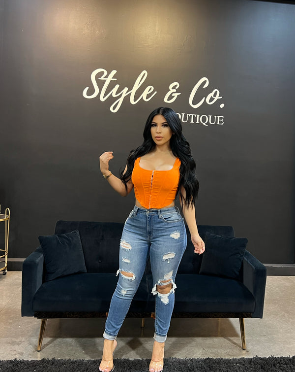 style & co Neon Dreams Top