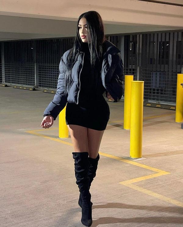 style & co On The Cold Side Puffer - Black