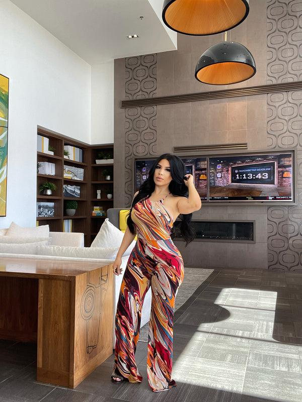 style & co Paint The Bigger Picture Jumpsuit