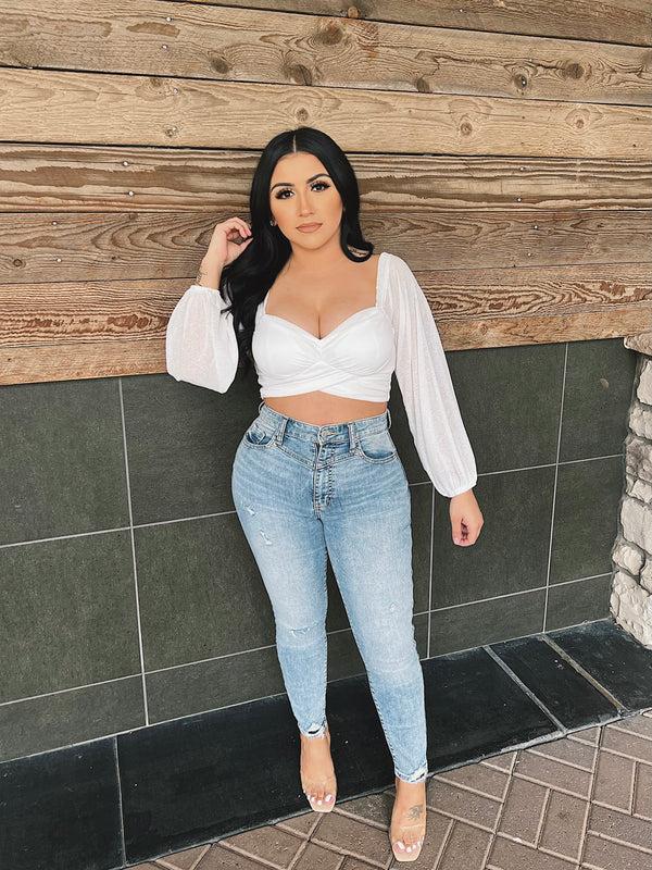 style & co Simple Love Top - White