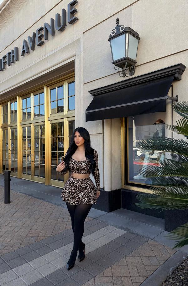 style & co The Avenue Leopard Set