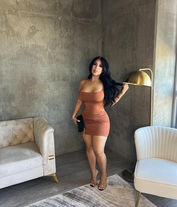 Style & Co Weekend Energy Dress - Rust