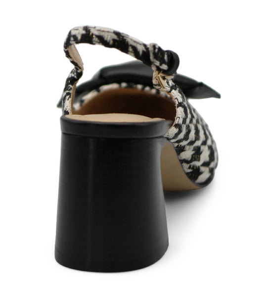 style charles by charles david AERINNE SLINGBACK Black Off White