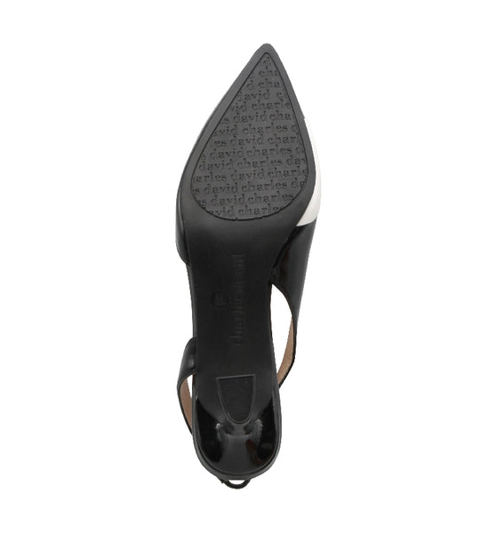 Style Charles By Charles David ALIAS SLINGBACK Black-White