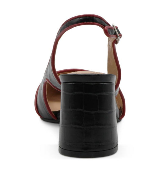 style charles by charles david ANSTEAD SLINGBACK DRESS Black-Red