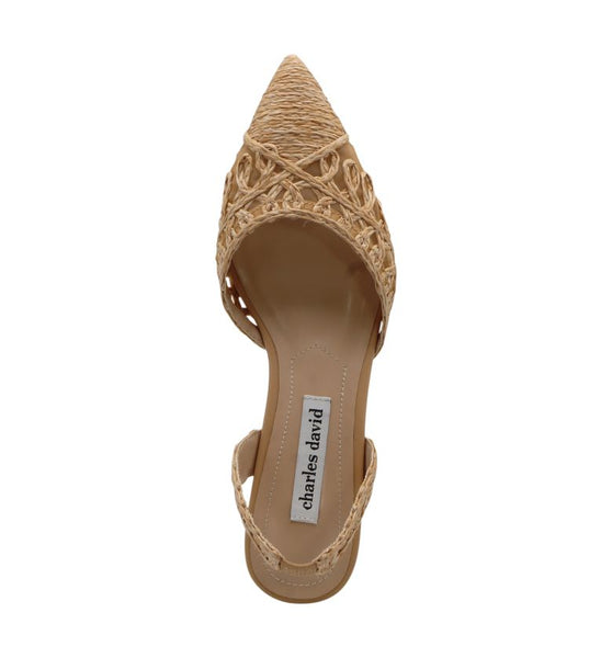 Charles David ARTISTE DRESS SLINGBACK Natural