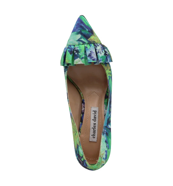 Style Charles By Charles David ARVINE PUMP Blue Multi