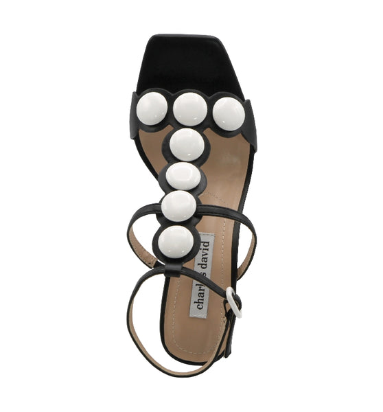 Style Charles By Charles David DAVOS SANDAL Black-White