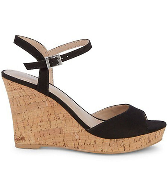 Style Charles By Charles David LAMBERT WEDGE Black Micro