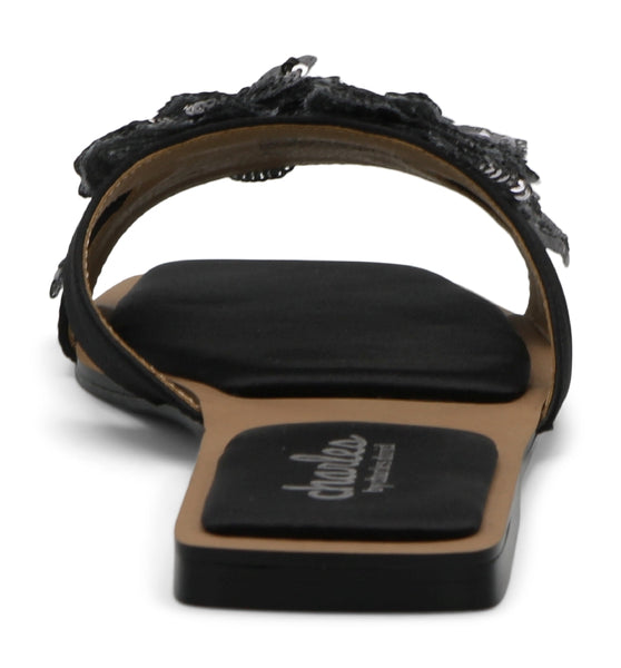 style charles by charles david ORDLY FLAT SANDAL Blackpewter