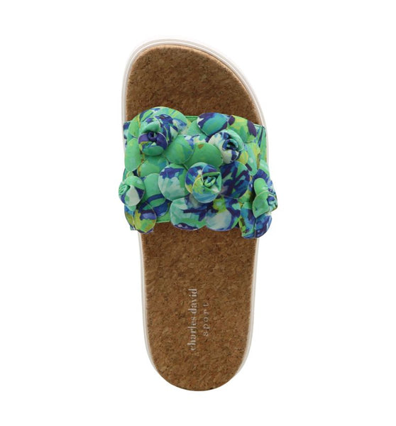 Style Charles By Charles David PHOETIC SANDAL SLIDE Bluemulti