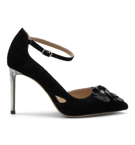 Style Charles By Charles David RAE DRESS Black Velvet