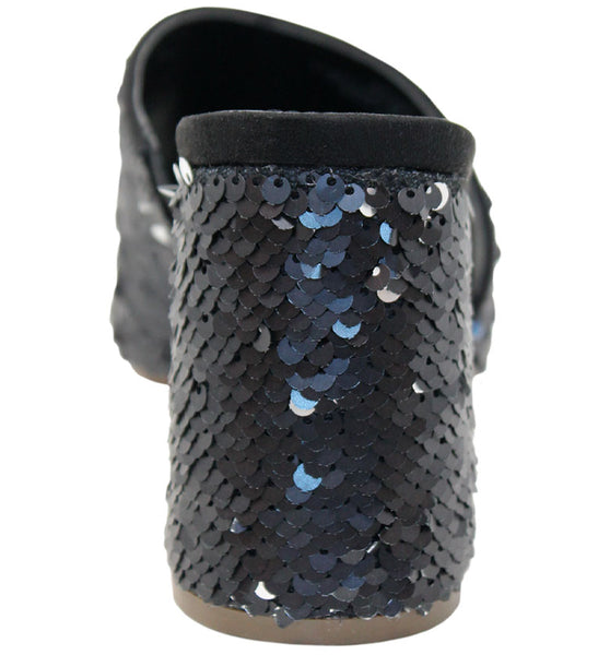 style charles by charles david REVEAL SANDAL Black Sequin