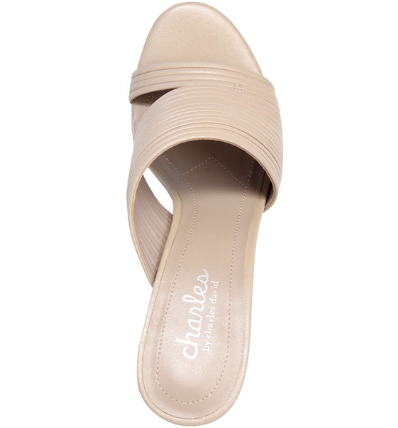 Style Charles By Charles David RHYTHMIC 3 MULE SANDAL Nude