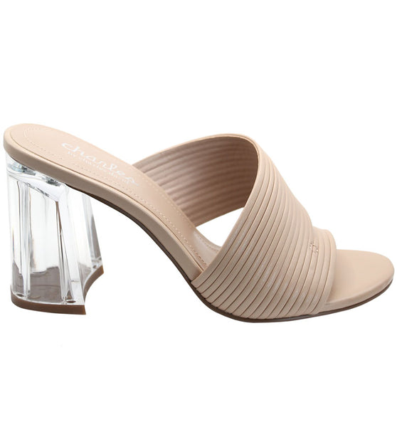 Style Charles By Charles David RHYTHMIC 3 MULE SANDAL Nude