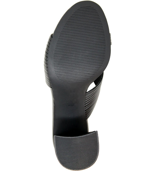 Style Charles By Charles David RHYTHMIC MULE SANDAL Black Smooth