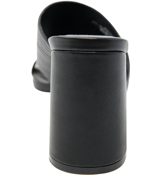 style charles by charles david RHYTHMIC MULE SANDAL Black Smooth