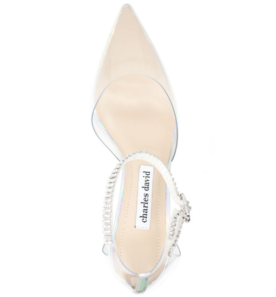 Style Charles By Charles David ACKER PUMP Clear