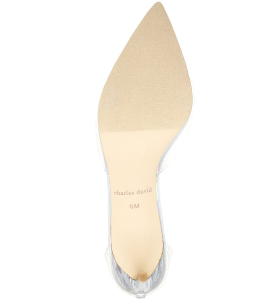 Style Charles By Charles David ACKER PUMP Clear