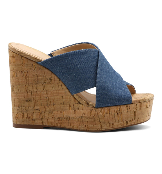 Style Charles By Charles David DUO WEDGE Denim