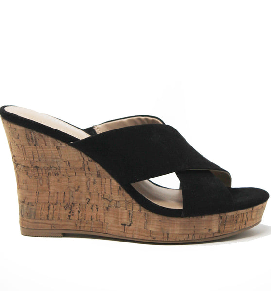 style charles by charles david LATRICE WEDGE Black