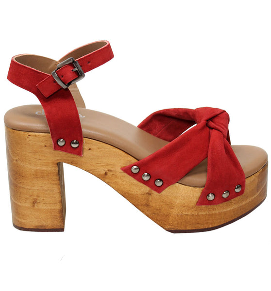Style Charles By Charles David UNIFORM SANDAL Berry Red