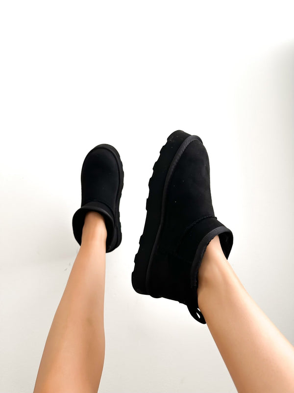 Style Cheat Bronwyn Fur Lined Faux Suede Ankle Boots