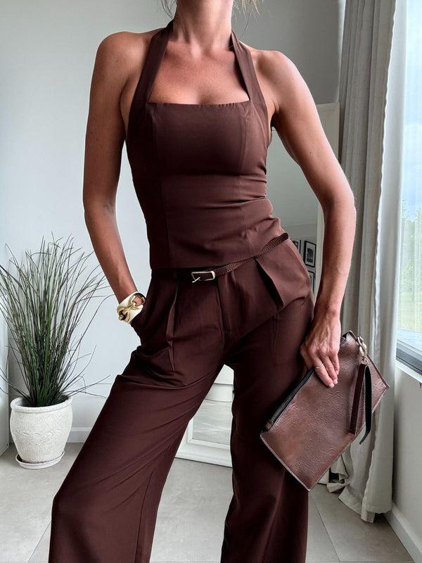 Style Cheat Celine Tailored Trouser Chocolate Brown