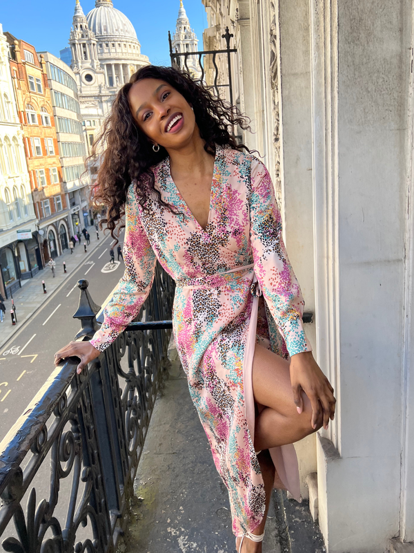 Style Cheat Fergie Reversible 2 In 1 Wrap Midi Dress