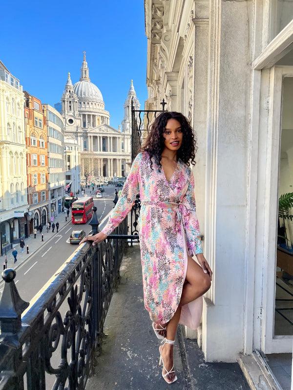 Style Cheat Fergie Reversible 2 In 1 Wrap Midi Dress