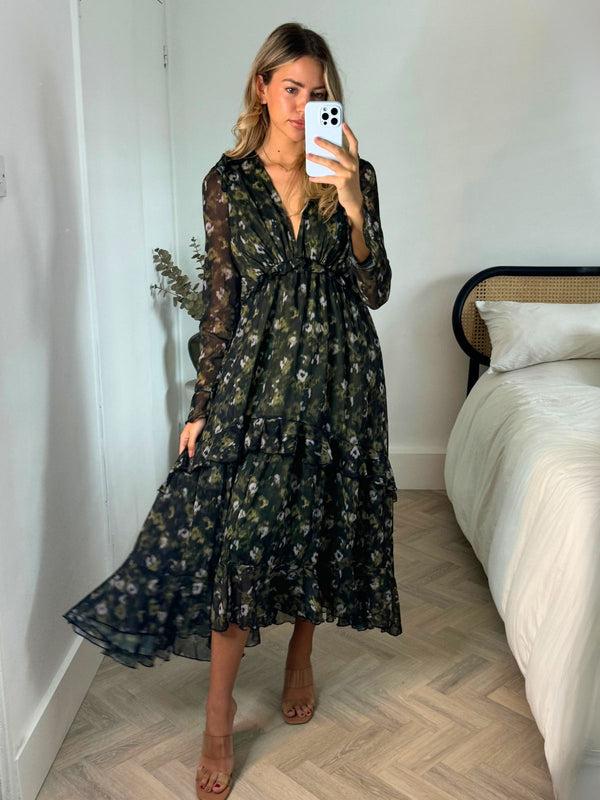 style cheat Birdie Frill Tie Back Dress