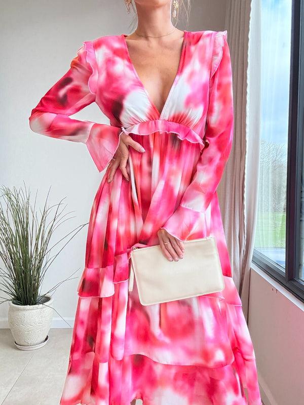 Style Cheat Birdie Frill Tie Back Dress