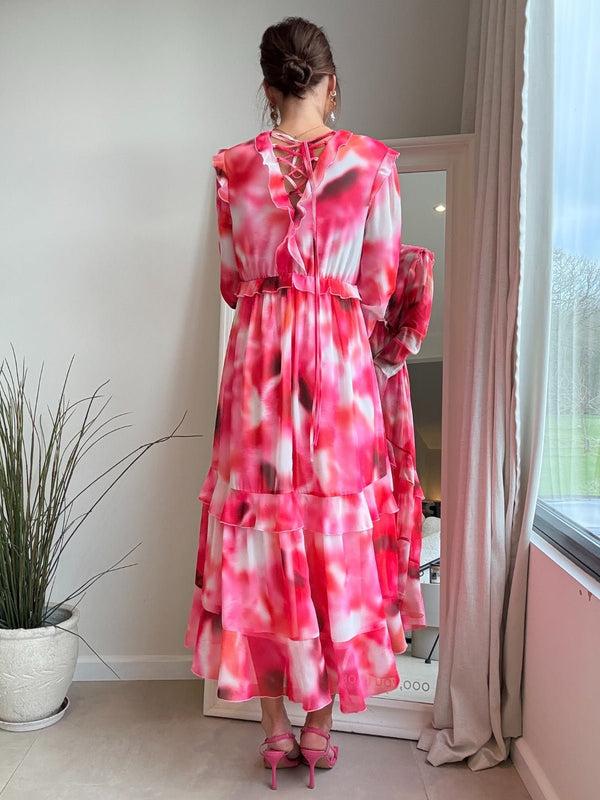 Style Cheat Birdie Frill Tie Back Dress