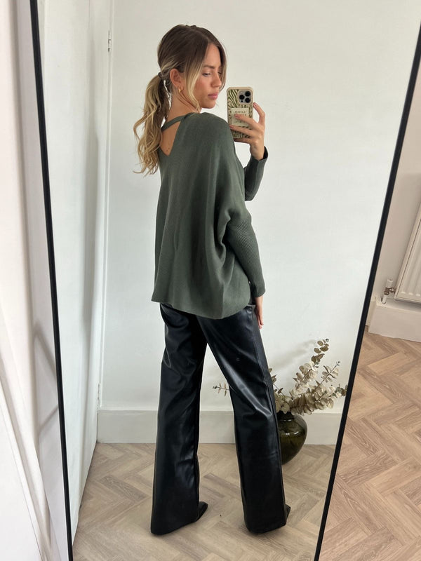 Style Cheat Ella Oversized Knitted V Neck Jumper