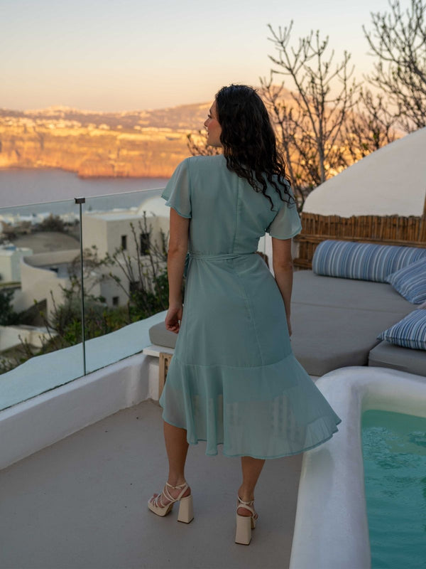 Style Cheat Faith Midi Ruffle Dress