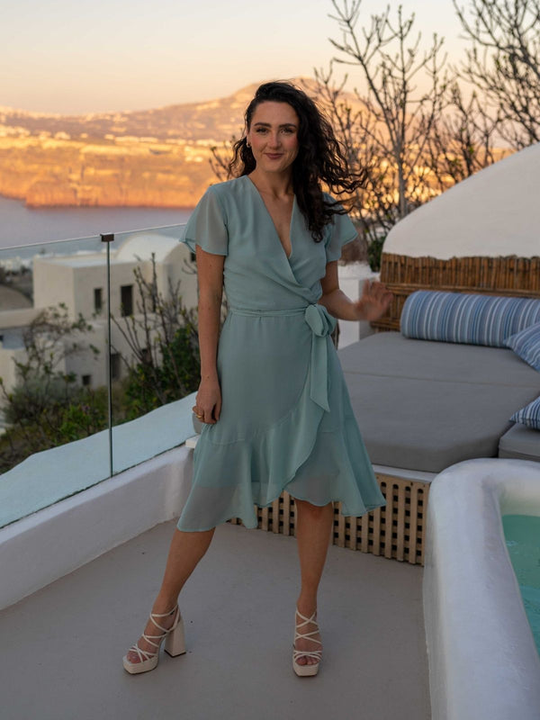 style cheat Faith Midi Ruffle Dress