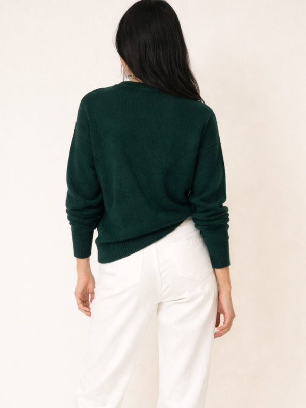 Style Cheat Heart Jumper - Green