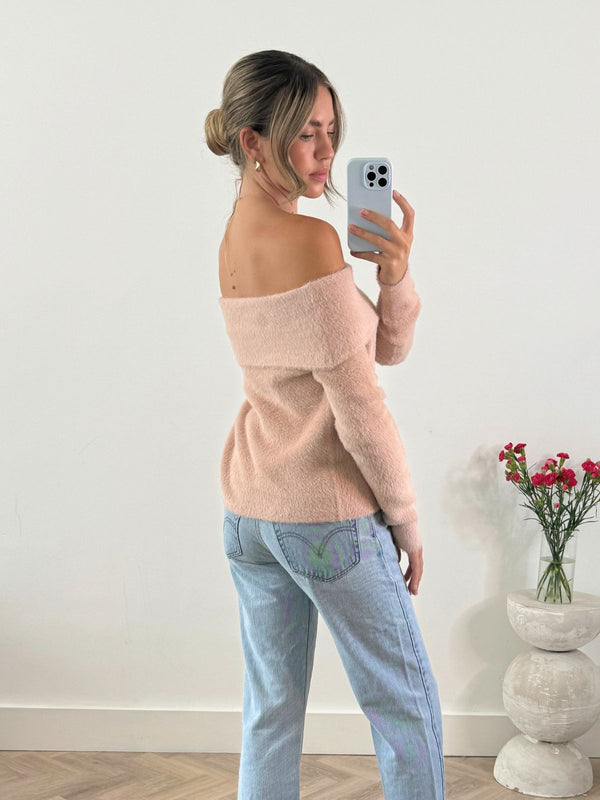 Style Cheat Kitti Fluffy Bardot Top