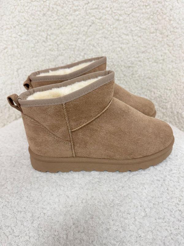 Style Cheat Maple Faux Suede Ankle Boot In Camel