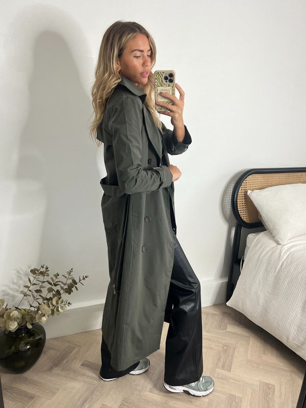 Style Cheat Maxi Length Trench Coat